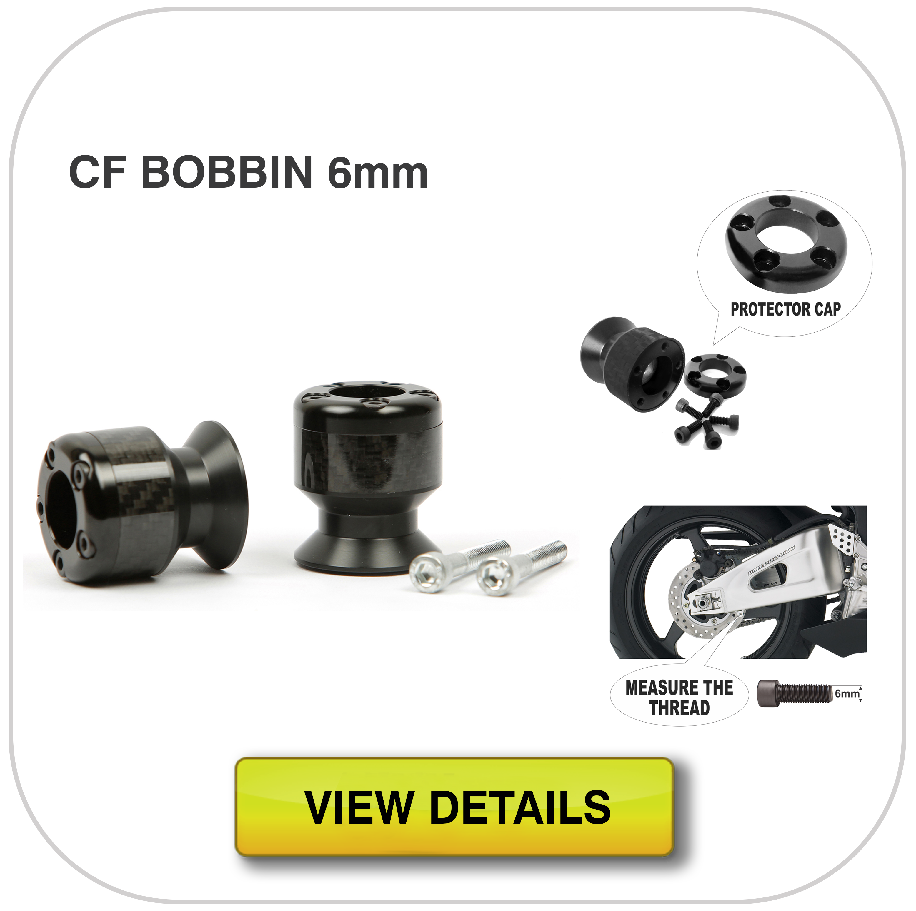 Flyjacks, Flyjack Swingarm spools, Carbon fiber spools, Swingarm bobbins,