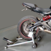 Flyjack, Flyjacks, Race stand, Paddock stand, Rear paddock stand, Motorcycle rear stand, Flyjack paddock stand, Quick detachable paddock stand,