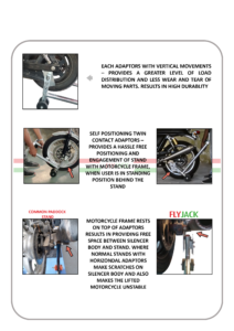 Paddock stand, Quick detachable paddock, Flyjack, Flyjacks, ,Motorcycle Jack, Motorcycle Lift, Flymate Pro, Motorcycle Stand, Indian Motorcycle, Flymax Pro, Lift Table, Scissor Jack, Hydraulic Lift,