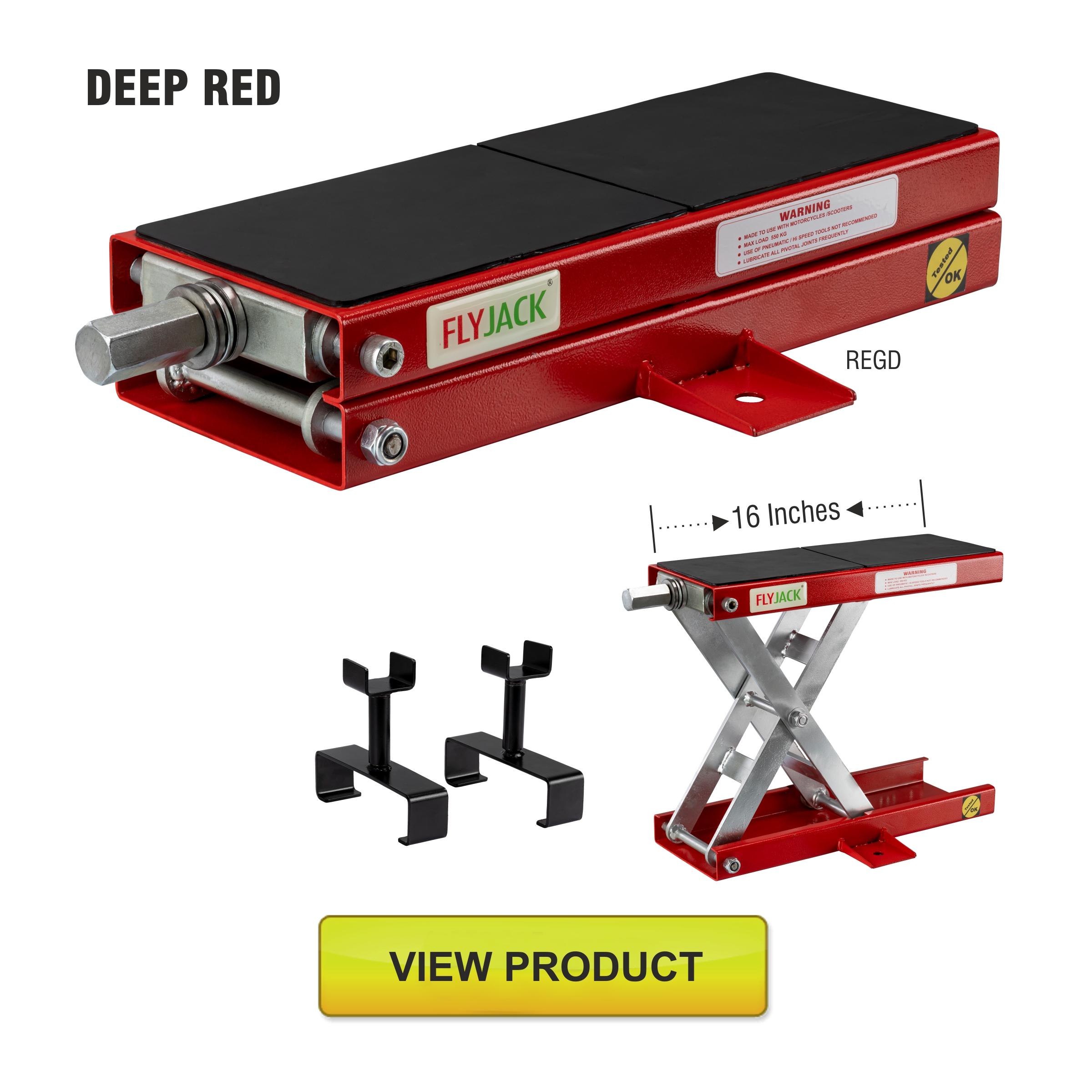 Flyjack, Center Jack, Scissor jack, Motorcycle jack, Bike jack, Bike stand, Motorcycle lift, Lift table,