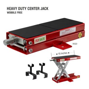 Flyjack, Center Jack, Center jack Red, Scissor jack, Motorcycle jack, Bike jack, Bike stand, Motorcycle lift, Lift table,