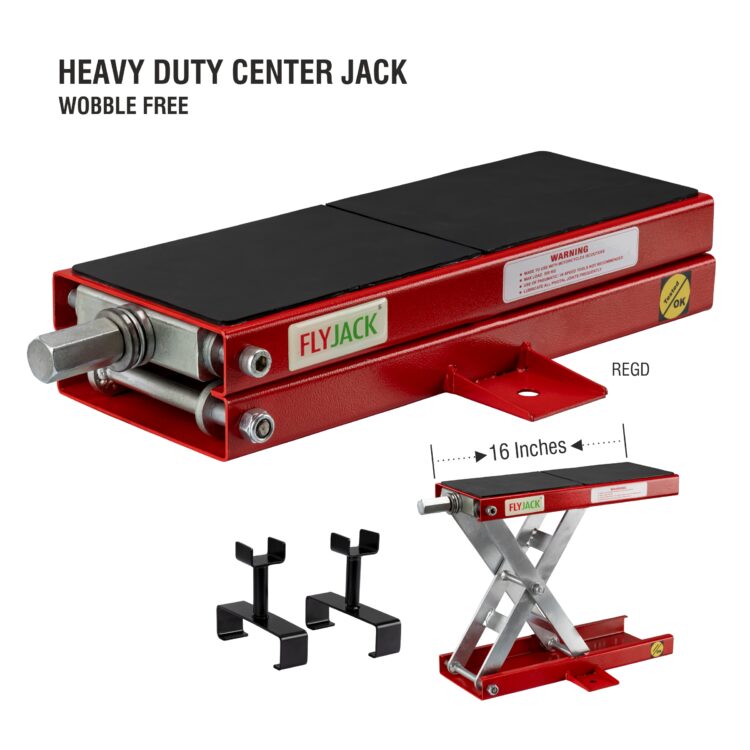 Flyjack, Center Jack, Scissor jack, Motorcycle jack, Bike jack, Bike stand, Motorcycle lift, Lift table,