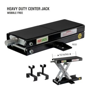 Center jack black, Flyjack, Center Jack, Scissor jack, Motorcycle jack, Bike jack, Bike stand, Motorcycle lift, Lift table,