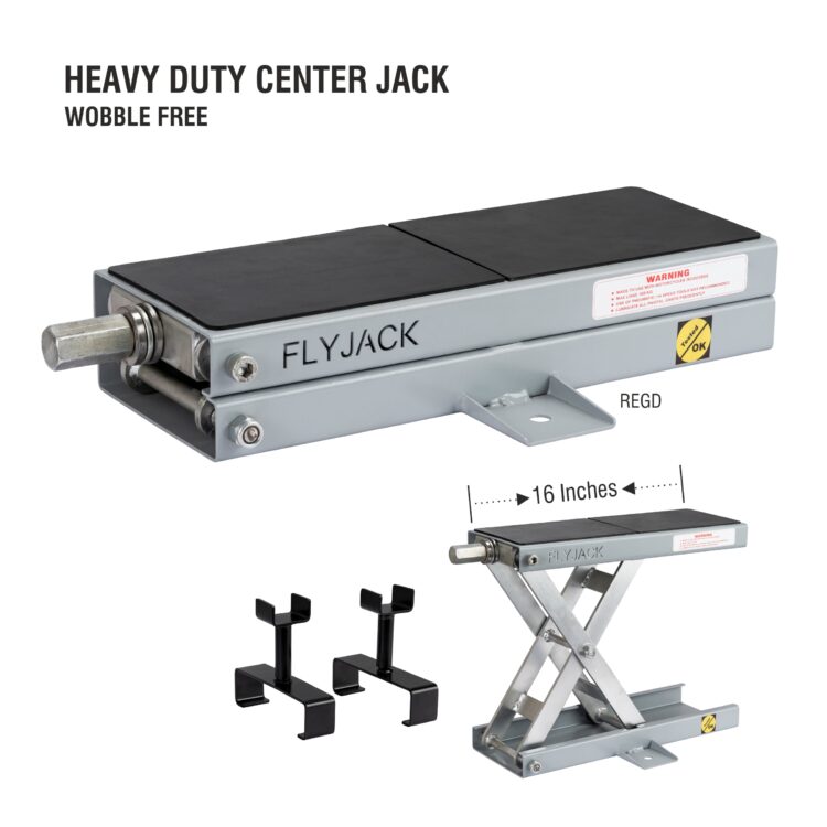 Flyjack, Center Jack, Scissor jack, Motorcycle jack, Bike jack, Bike stand, Motorcycle lift, Lift table,