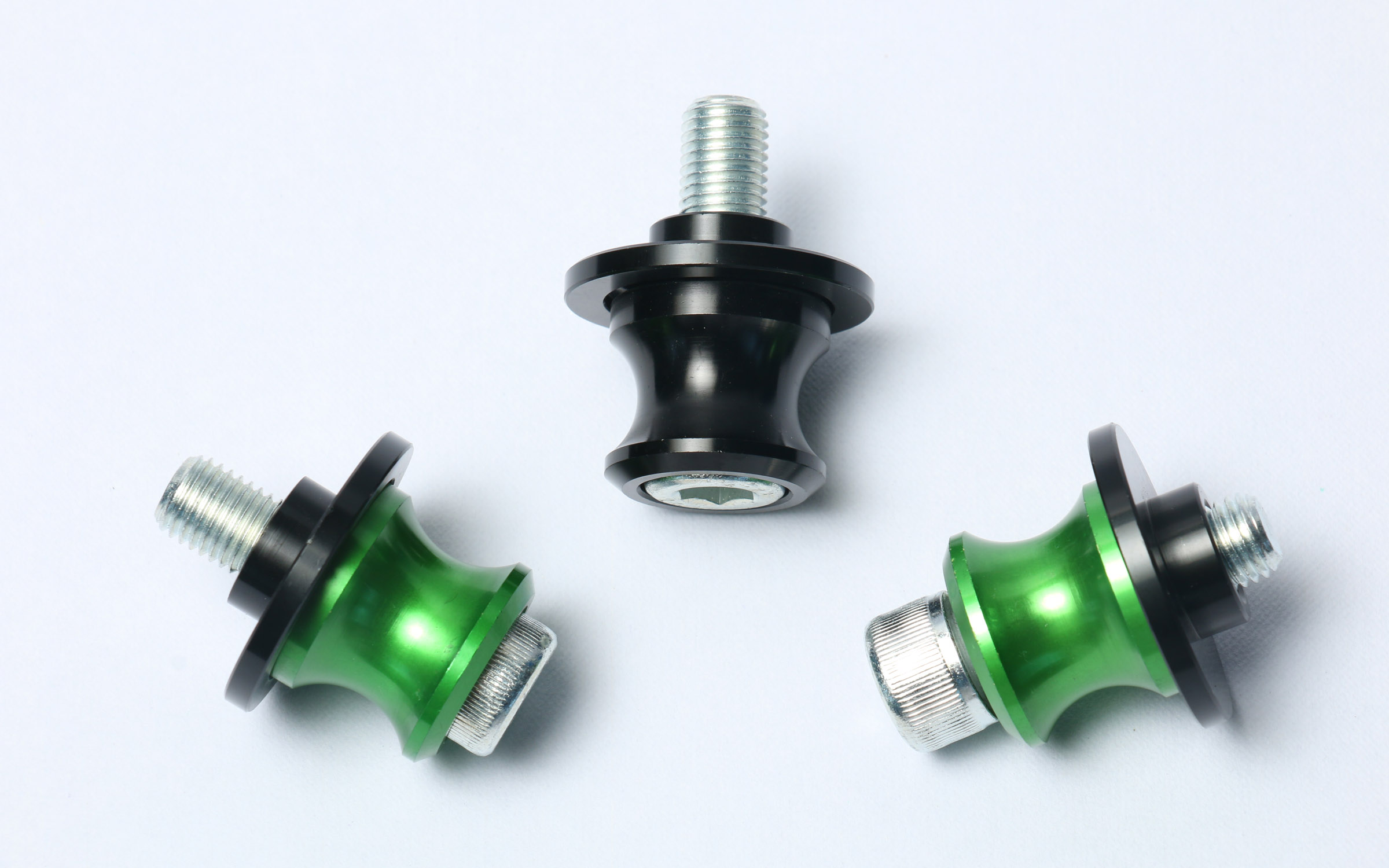 flyjack, fly jack, flyjacks, Paddock stand, bike stand, Paddock stand bobbins, front stand, Spools for superbikes, Swingarm spools, spools, bobbin,